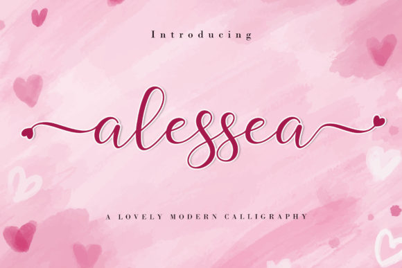 Alessea: A Romantic Script Font for Editorial Design
