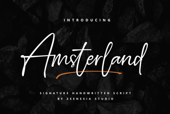 Amsterland: An Elegant Handwritten Font for Editorial Design