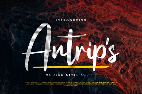 Antrip s: A Handwritten Font for Web Design
