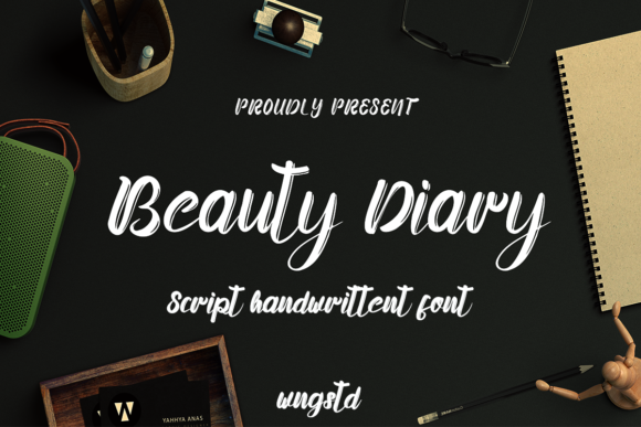 Beauty Diary Font for Small Business Branding