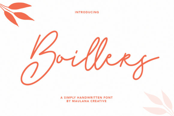 Boillers: A Romantic Script Font for Web Design