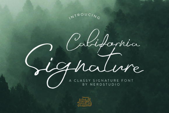 California Signature: A Delicate Script Font for Web Design