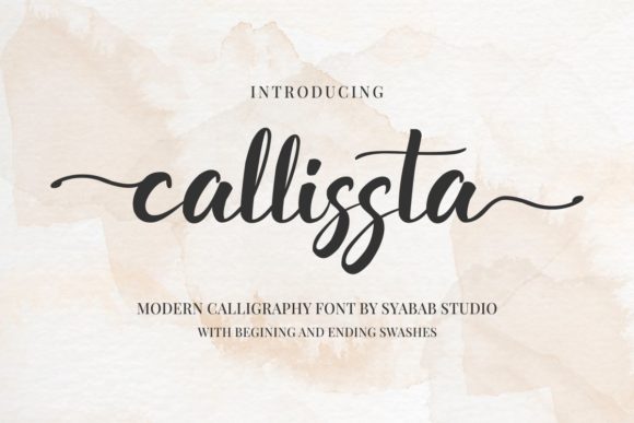 Callissta: The Sweet Script Typeface for Campaigns