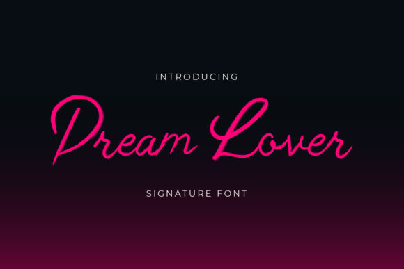 Dream Lover Font for Makers