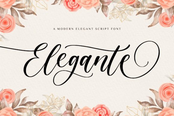 Elegante: A Romantic Script Font for Editorial Design