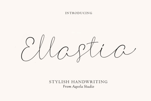 Ellastia: A Premium Script Font for Marketers