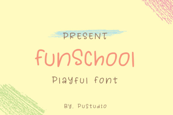 Fun School Font for Editorial Design