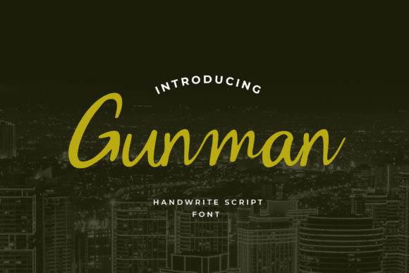 Gunman Font: A Script Typeface for Modern Editorial Design
