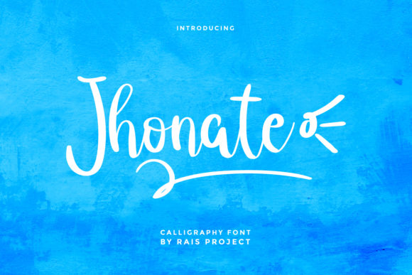 Jhonate: A Modern Script Font for Makers