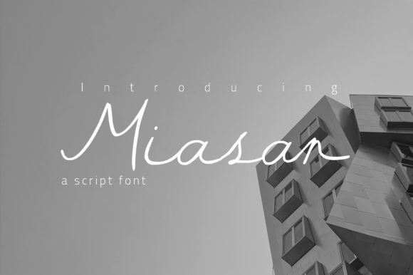 Miasan: A Handwritten Font for Editorial Design