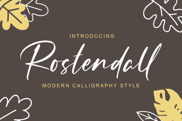 Rostendall: A Handwritten Font for Branding
