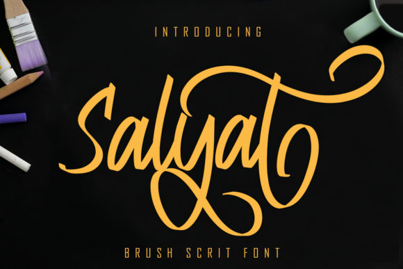 Salyat: A Whimsical Script Font for Editorial Design