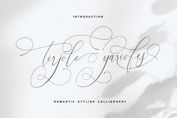 Tirjole Yariofes: A Handwritten Font for Crafters