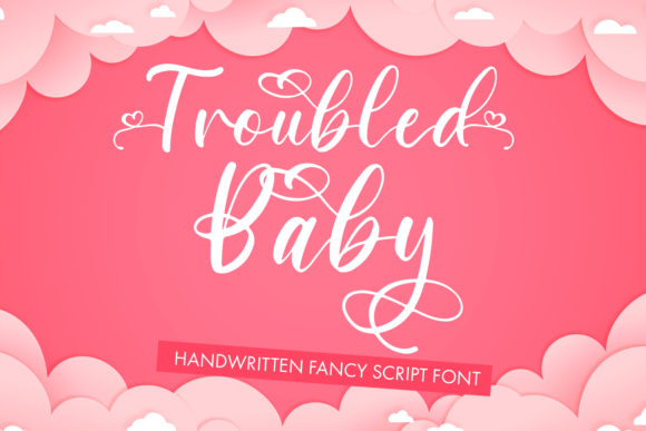 Troubled Baby Font for Editorial Design
