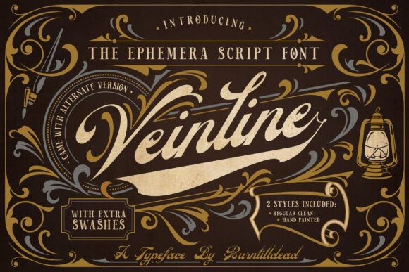 Veinline Font: A Vintage Script for Bold Branding