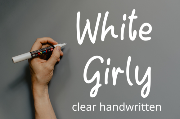 White Girly: A Modern Script Typeface for Editorial Design